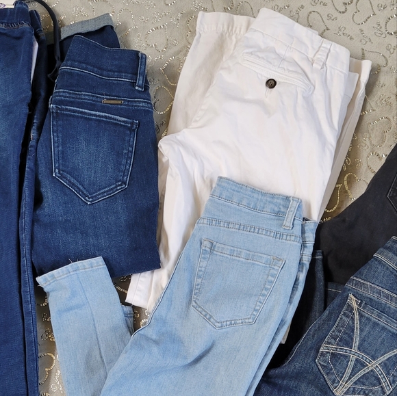 Lot Of 7 Sz 0 2 Jeans Pants Gap Kut From Kloth SONG NWT Joggers Wholesale Bundle - Picture 7 of 12